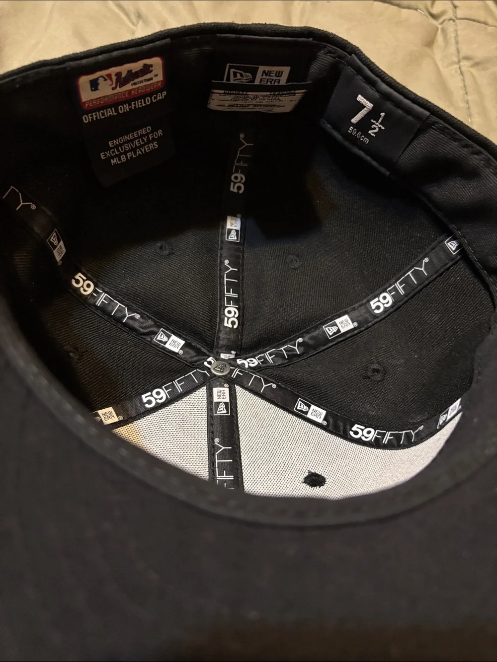 New Era Black Miami Marlins Fitted Hat with Teal & Red Logo